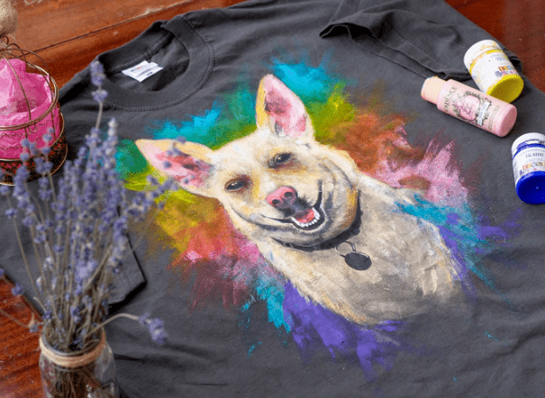a painted shirt